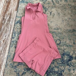 NWT Iuga Pink Stretch Tennis Dress with shorts